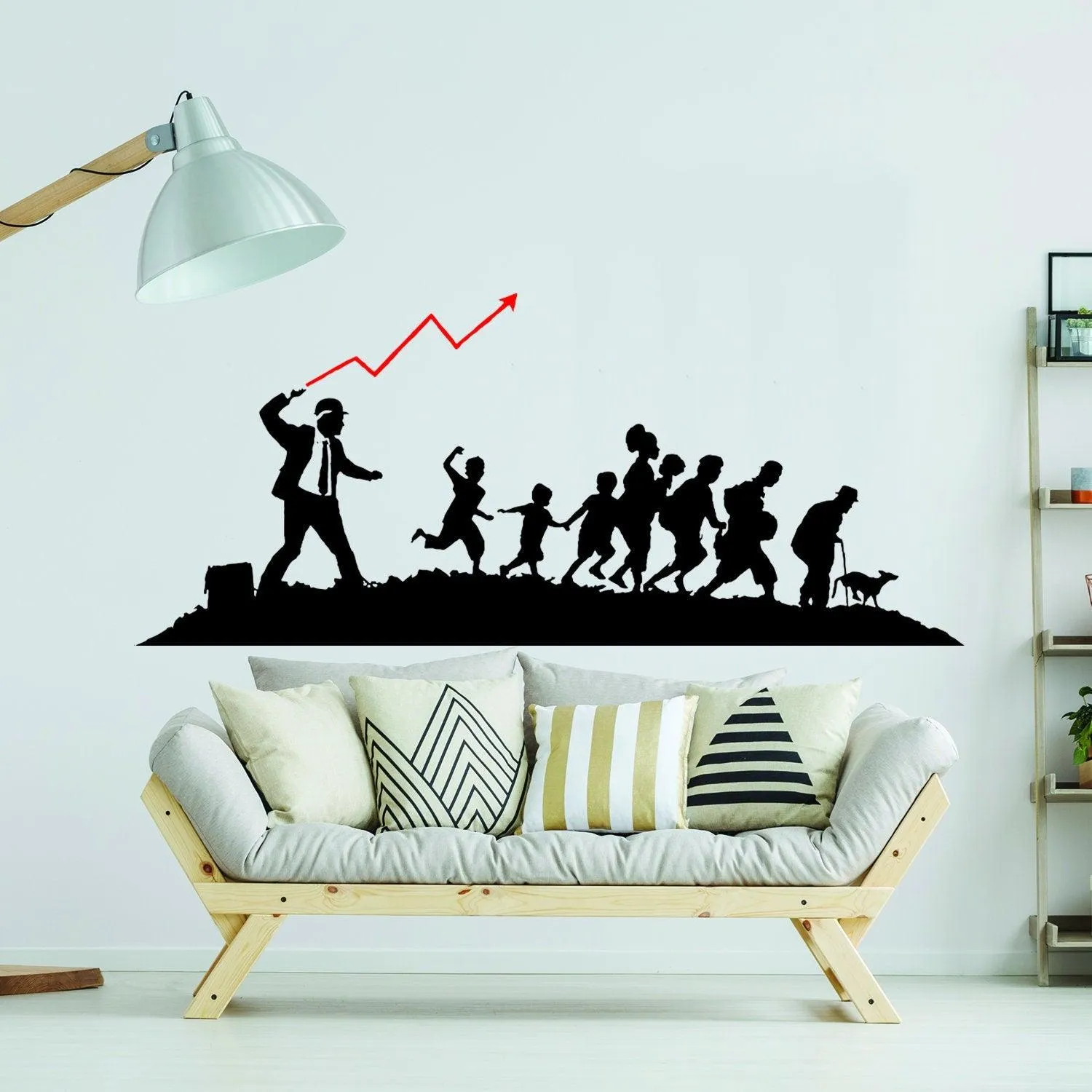 Banksy Businessman Vinyl Wall Sticker - Art Home Decor Cool And Premium Waterproof Decal