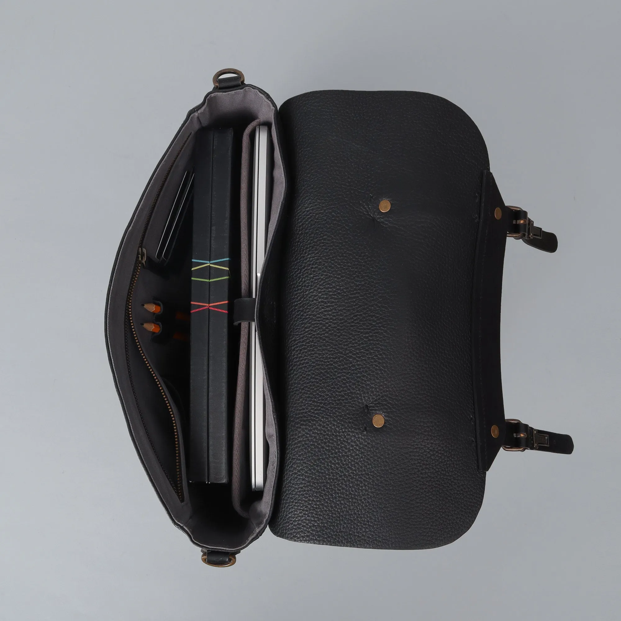 Black Leather Briefcase