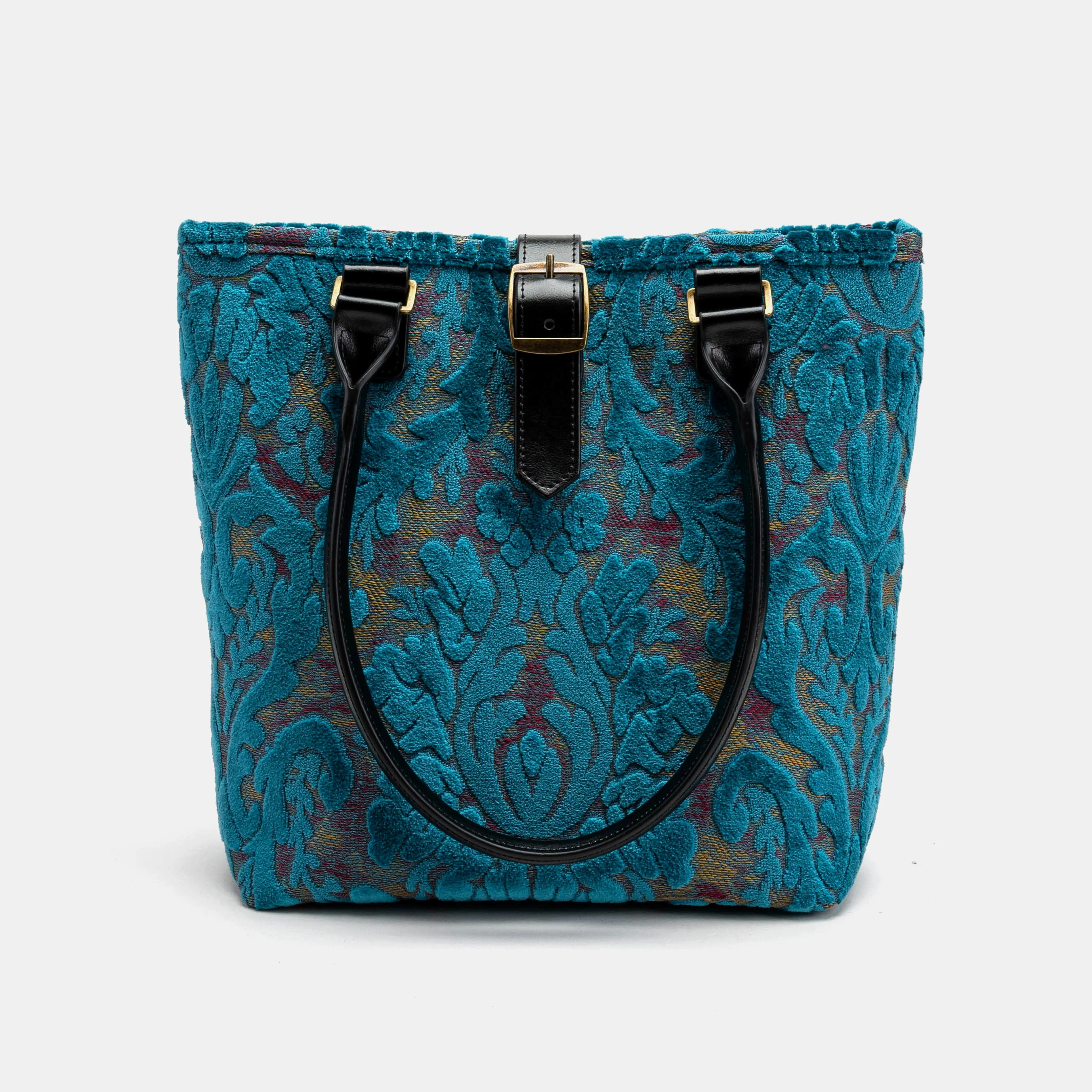 Burnout Velvet Aqua Blue Everyday Tote