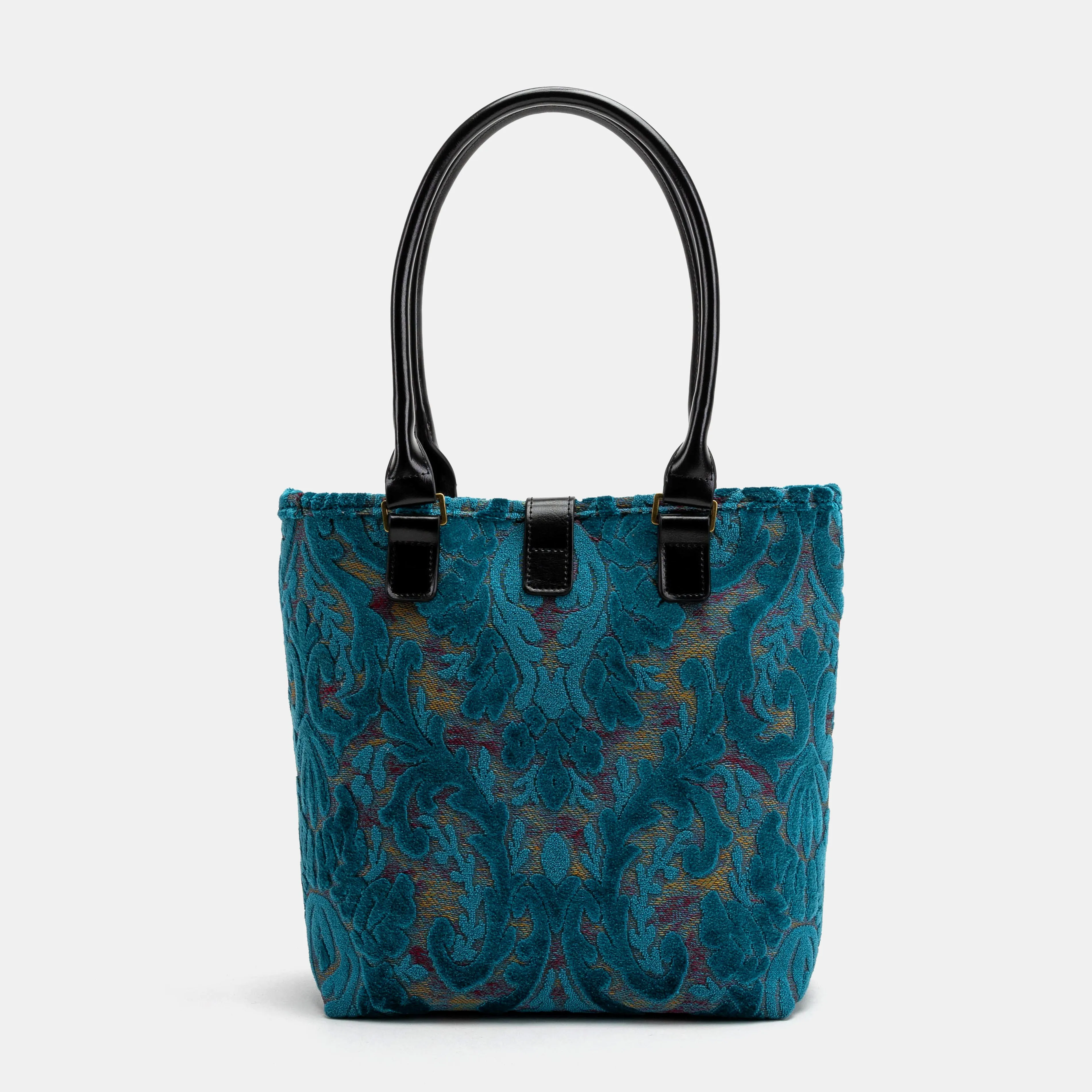 Burnout Velvet Aqua Blue Everyday Tote