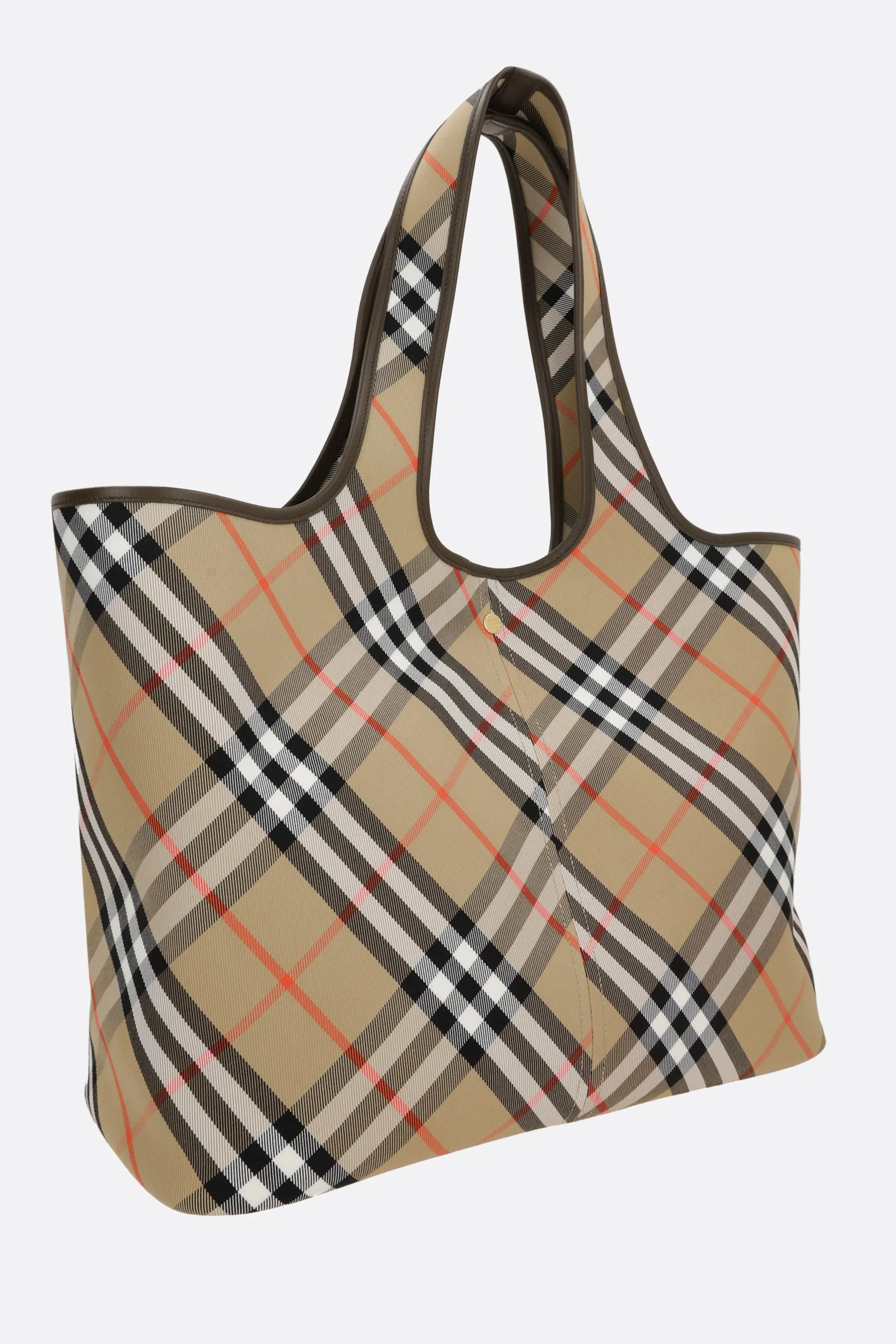 Check Pattern Twill Tote Bag