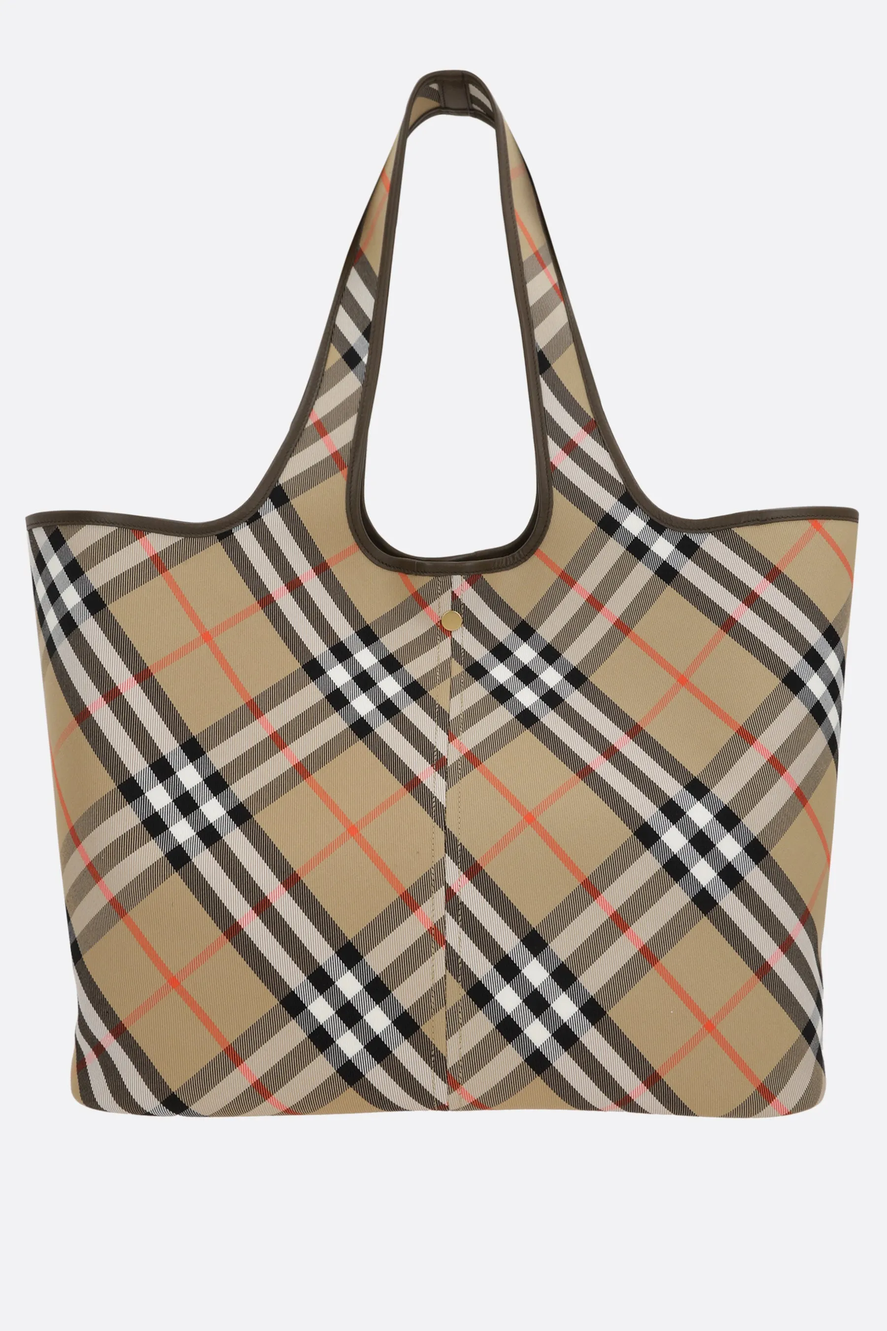 Check Pattern Twill Tote Bag