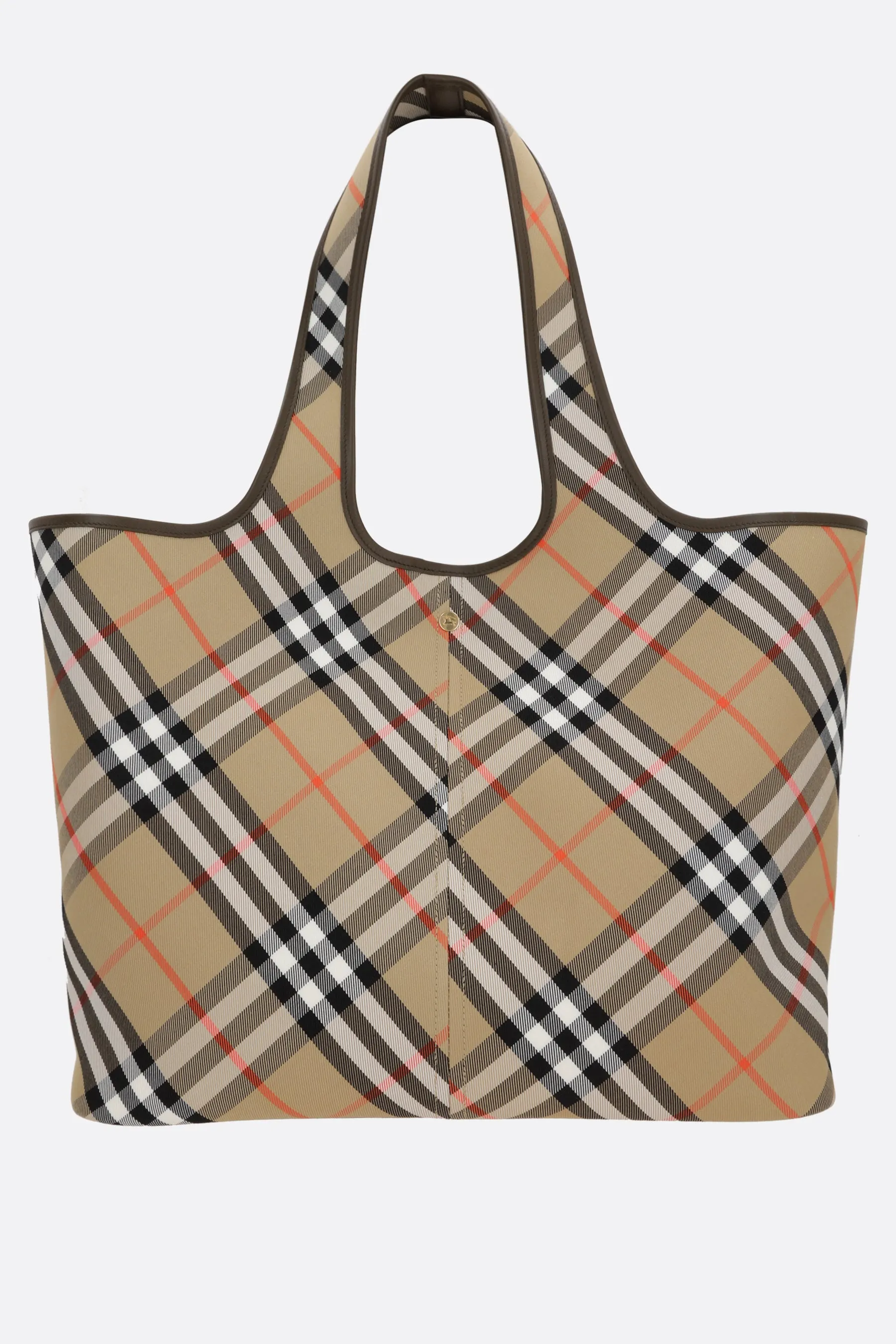 Check Pattern Twill Tote Bag