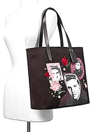 Coach Elvis Collage Canvas Tote