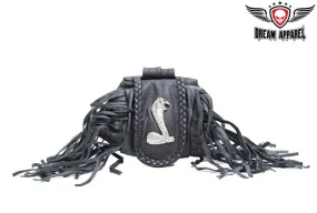 Cobra Folding Pouch With Braid & Fringe