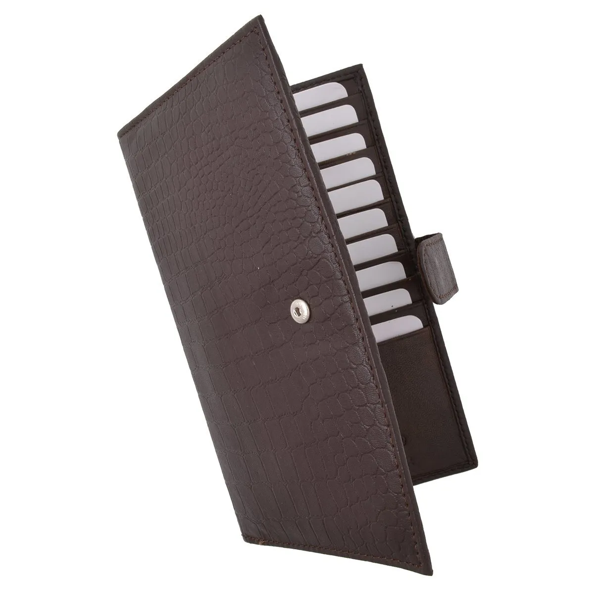 Croco RFID Long Secure Credit Card Holder