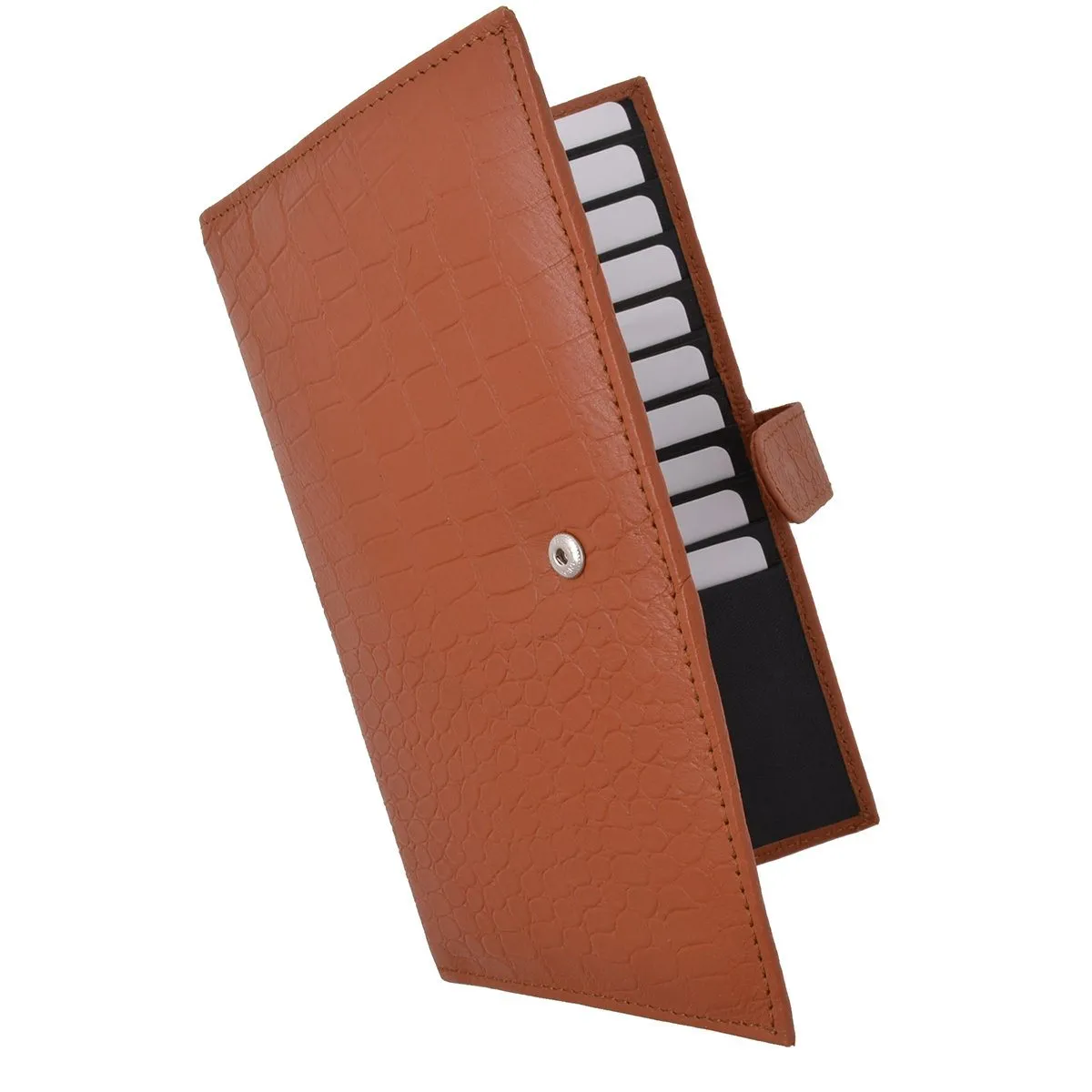 Croco RFID Long Secure Credit Card Holder