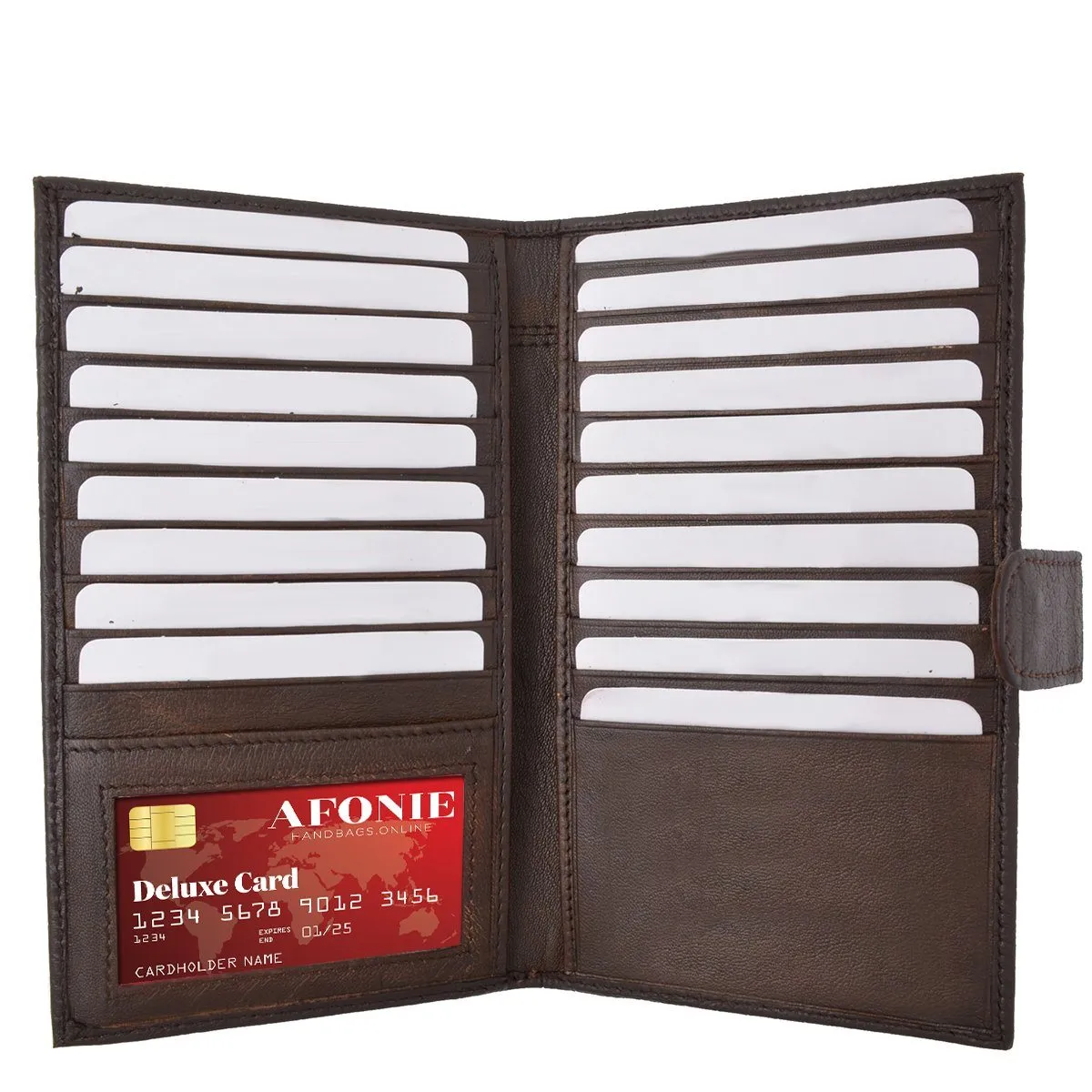 Croco RFID Long Secure Credit Card Holder