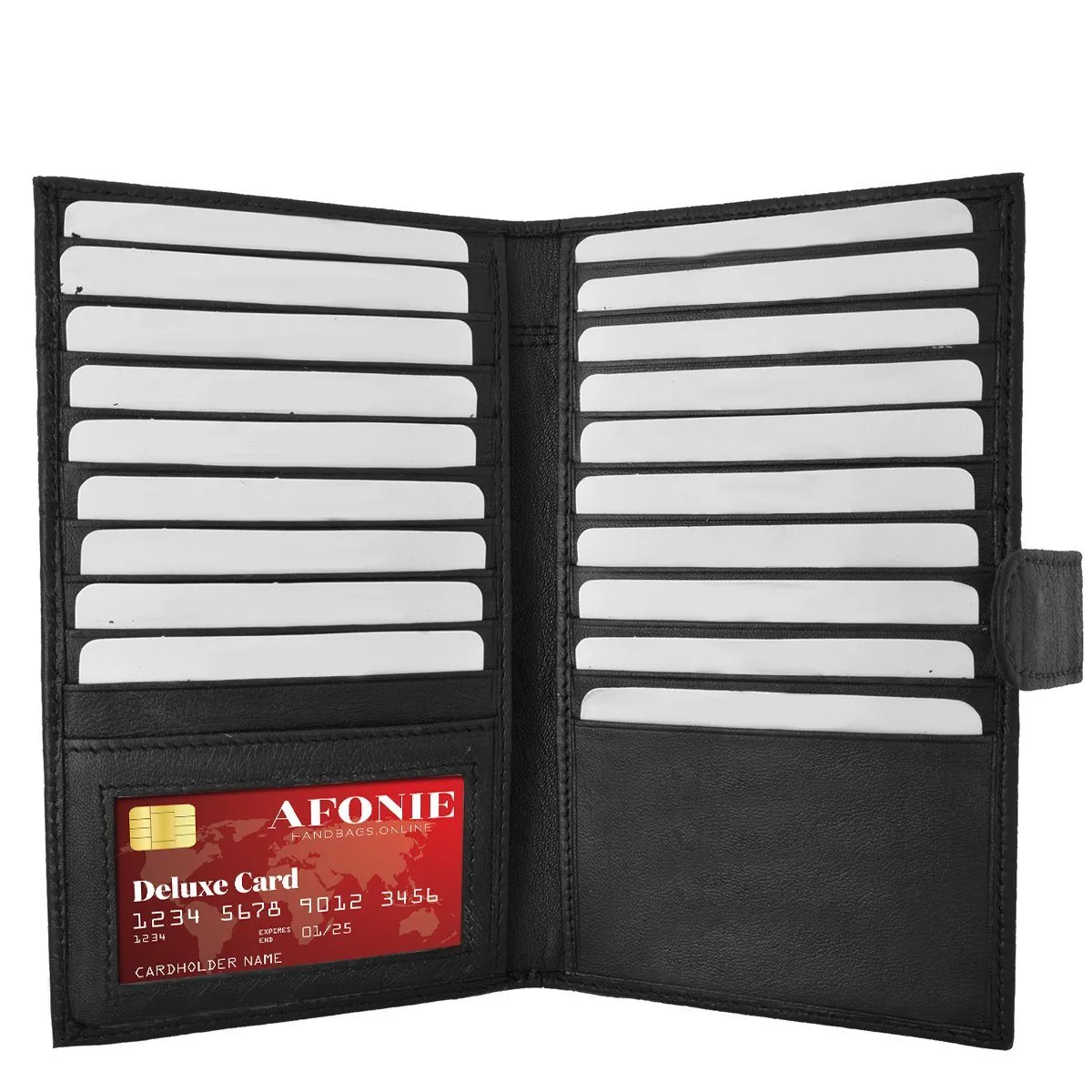 Croco RFID Long Secure Credit Card Holder