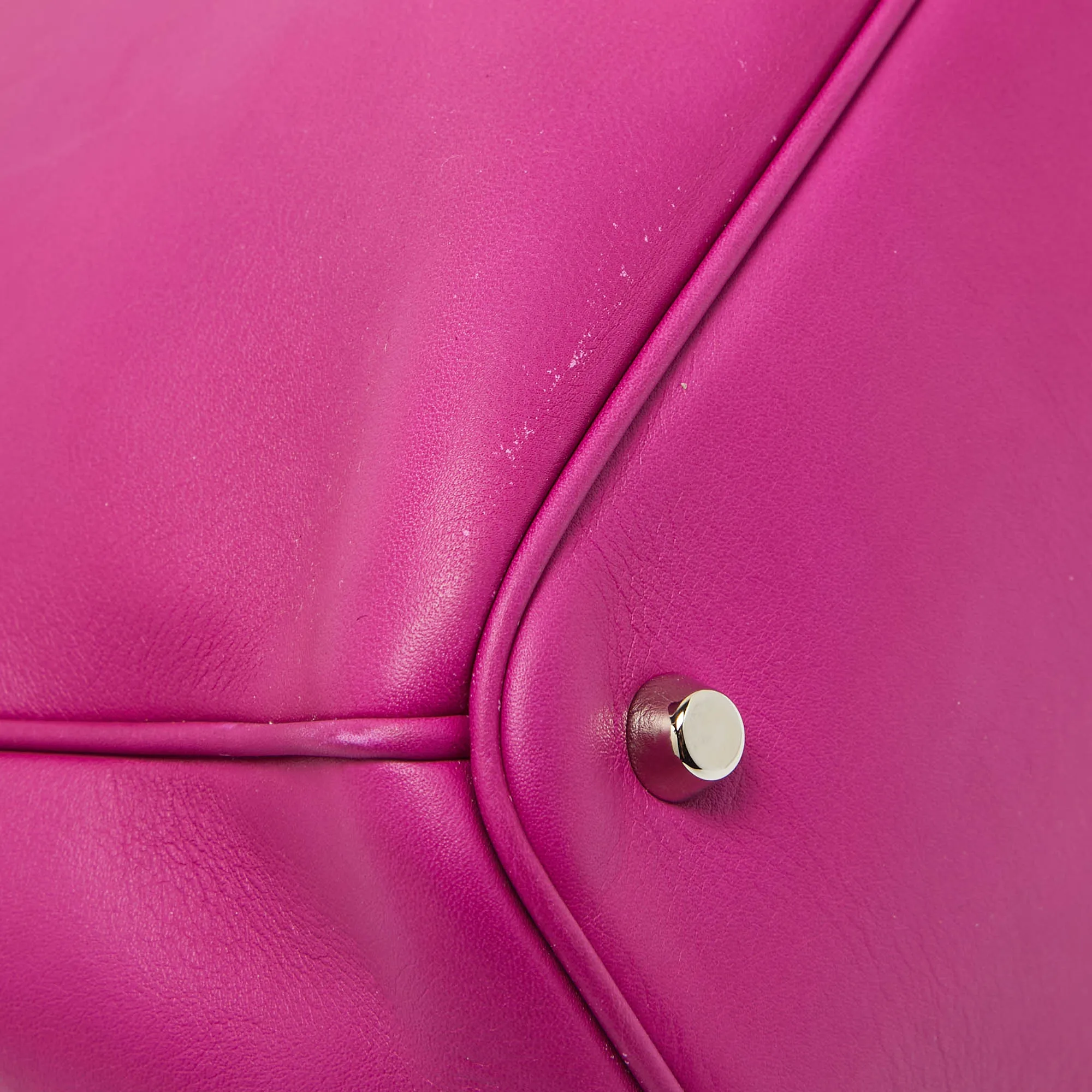 DIOR Fuchsia Leather Large issimo Shopper Tote