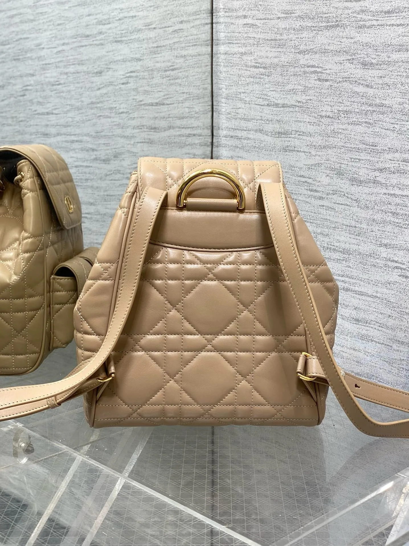 DR477 Small/Medium Dior Caro Backpack / HIGHEST QUALITY VERSION