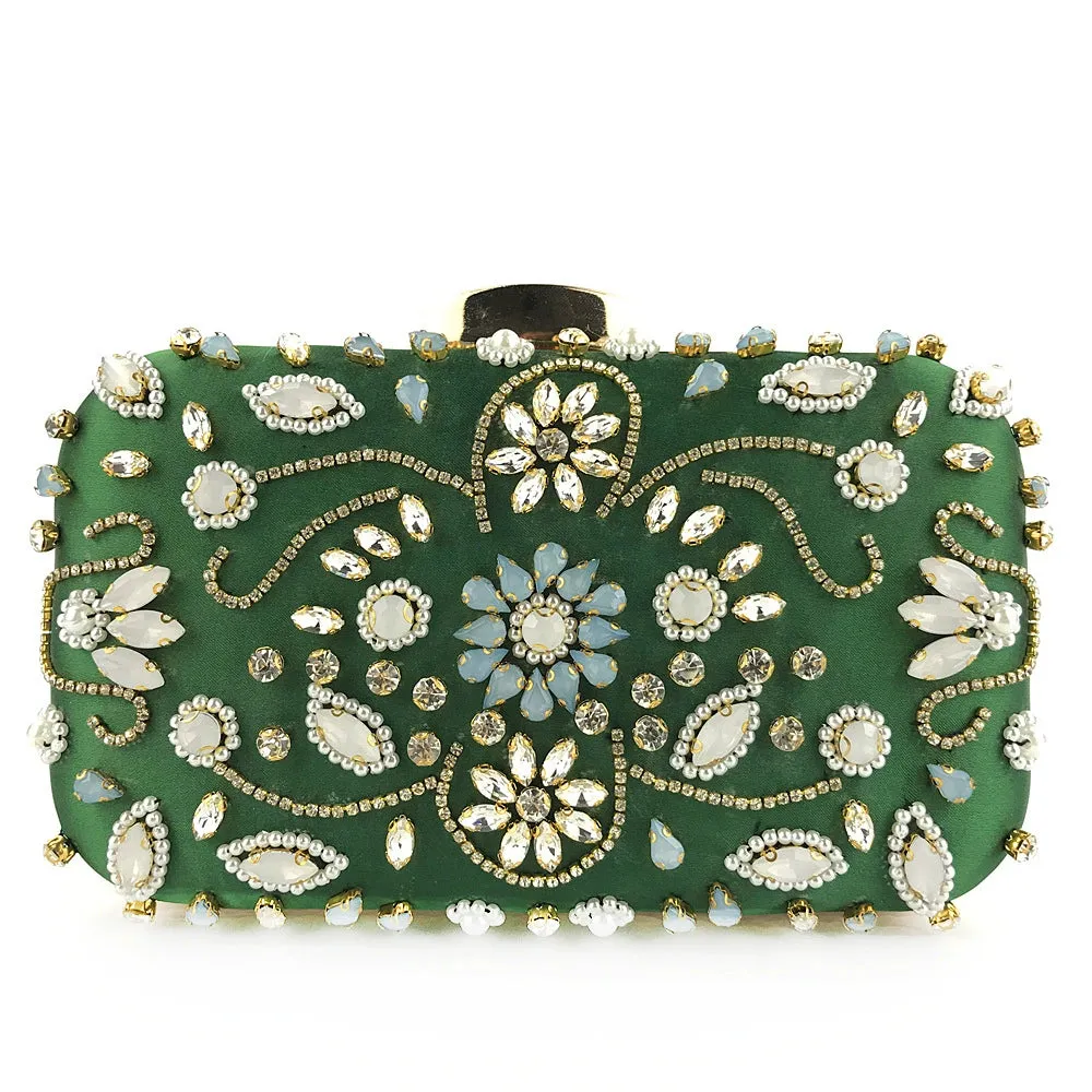 Elegant Shining Beading Clutch Women's Handbags