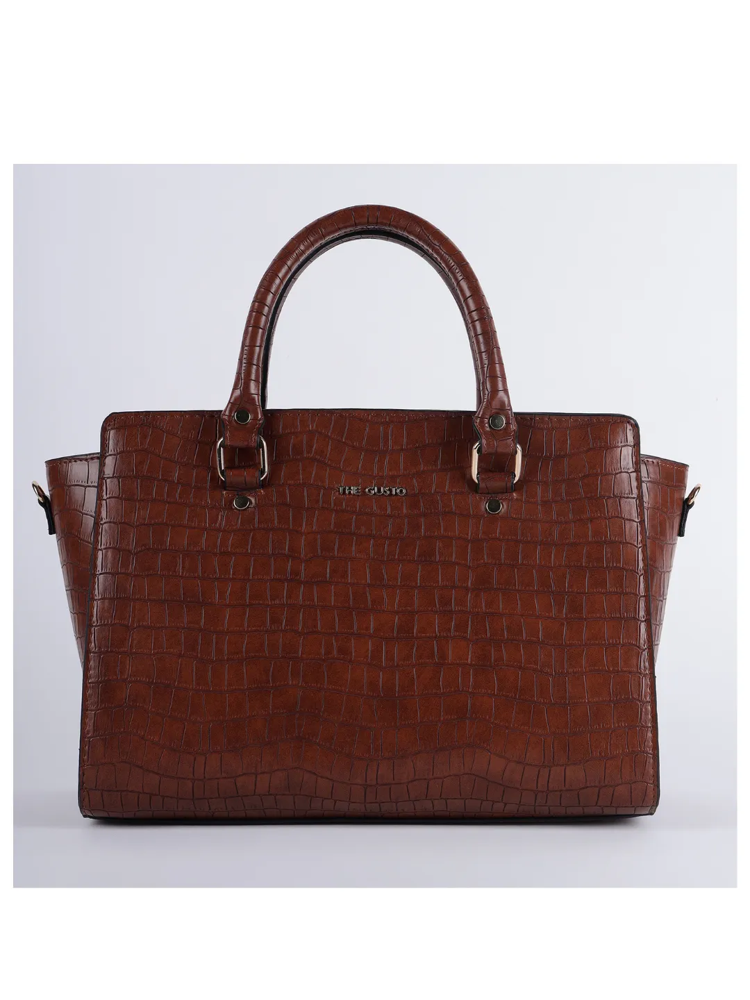 Elora Satchel Sling - Croco Tan