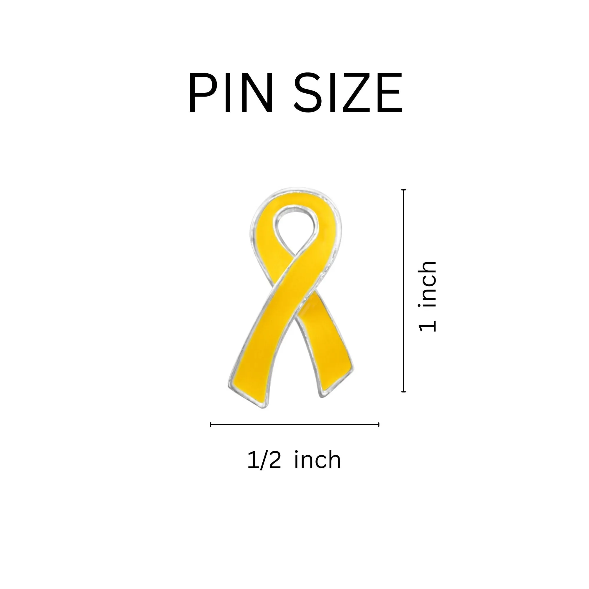 Gold Large Flat Ribbon Pins