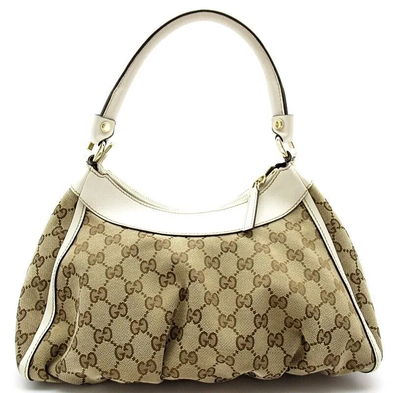 Gucci Abby Handbag Gg Canvas / Leather