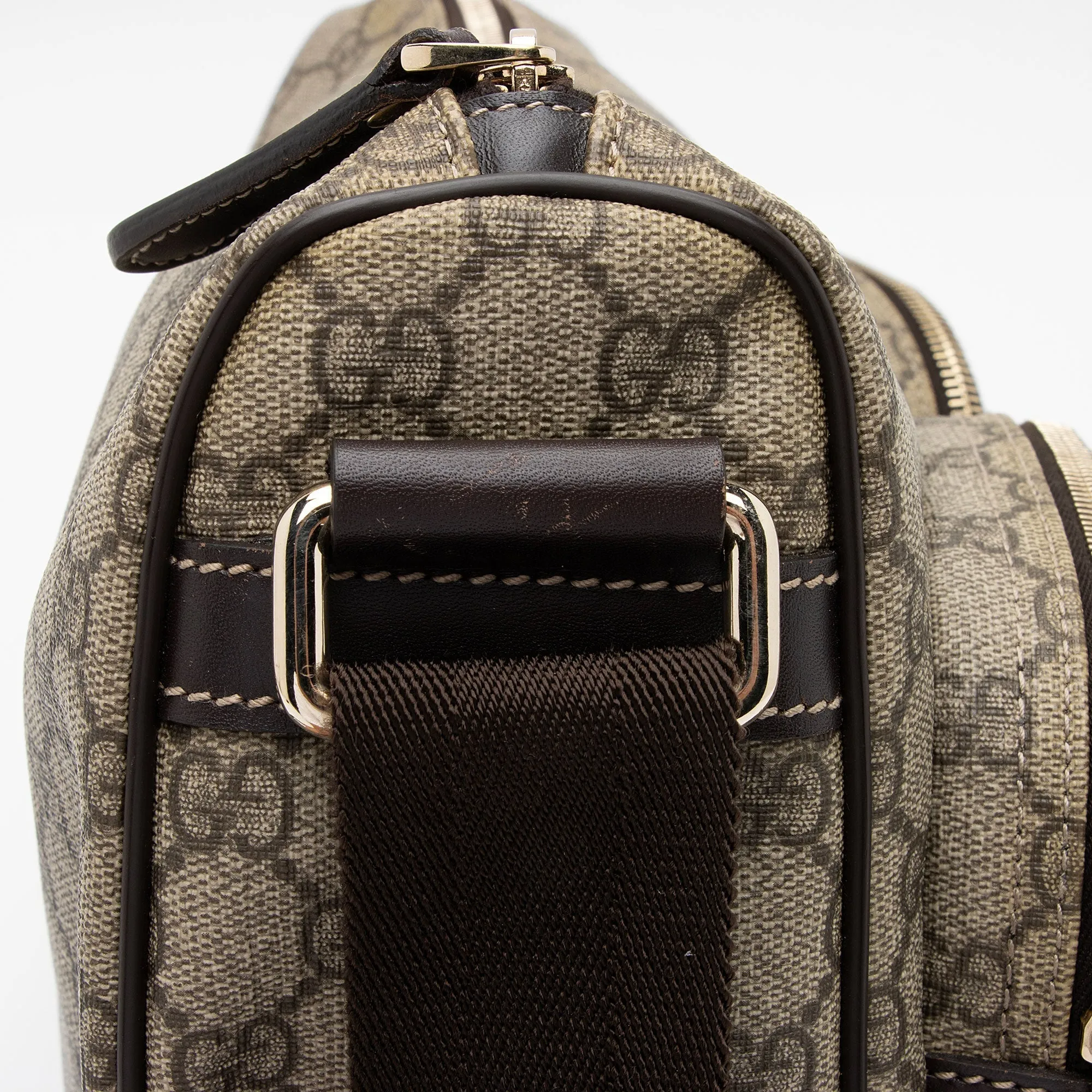 Gucci GG Canvas Double Pocket Messeneger Bag (SHF-UBcIwa)