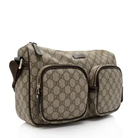 Gucci GG Canvas Double Pocket Messeneger Bag (SHF-UBcIwa)