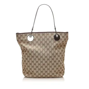 Gucci GG Canvas Eclipse Tote Bag (SHG-14370)