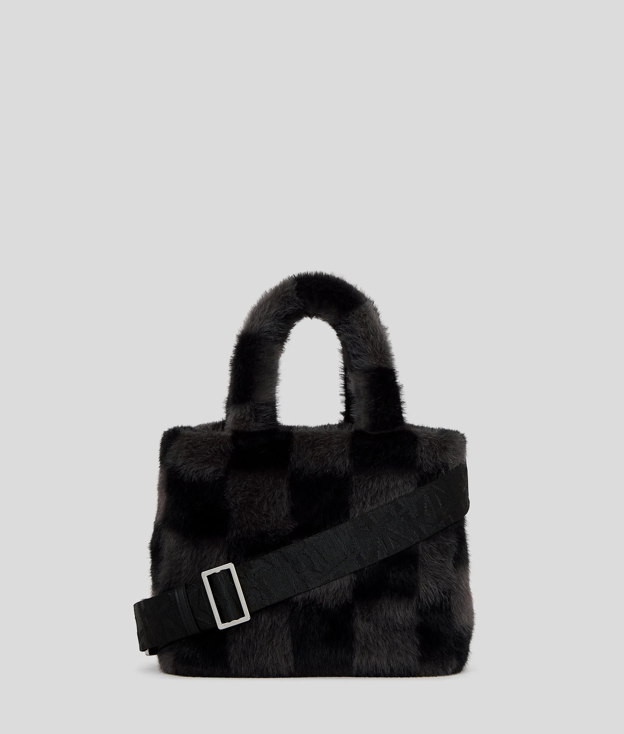 K/CHECKED TEXTURED TOTE