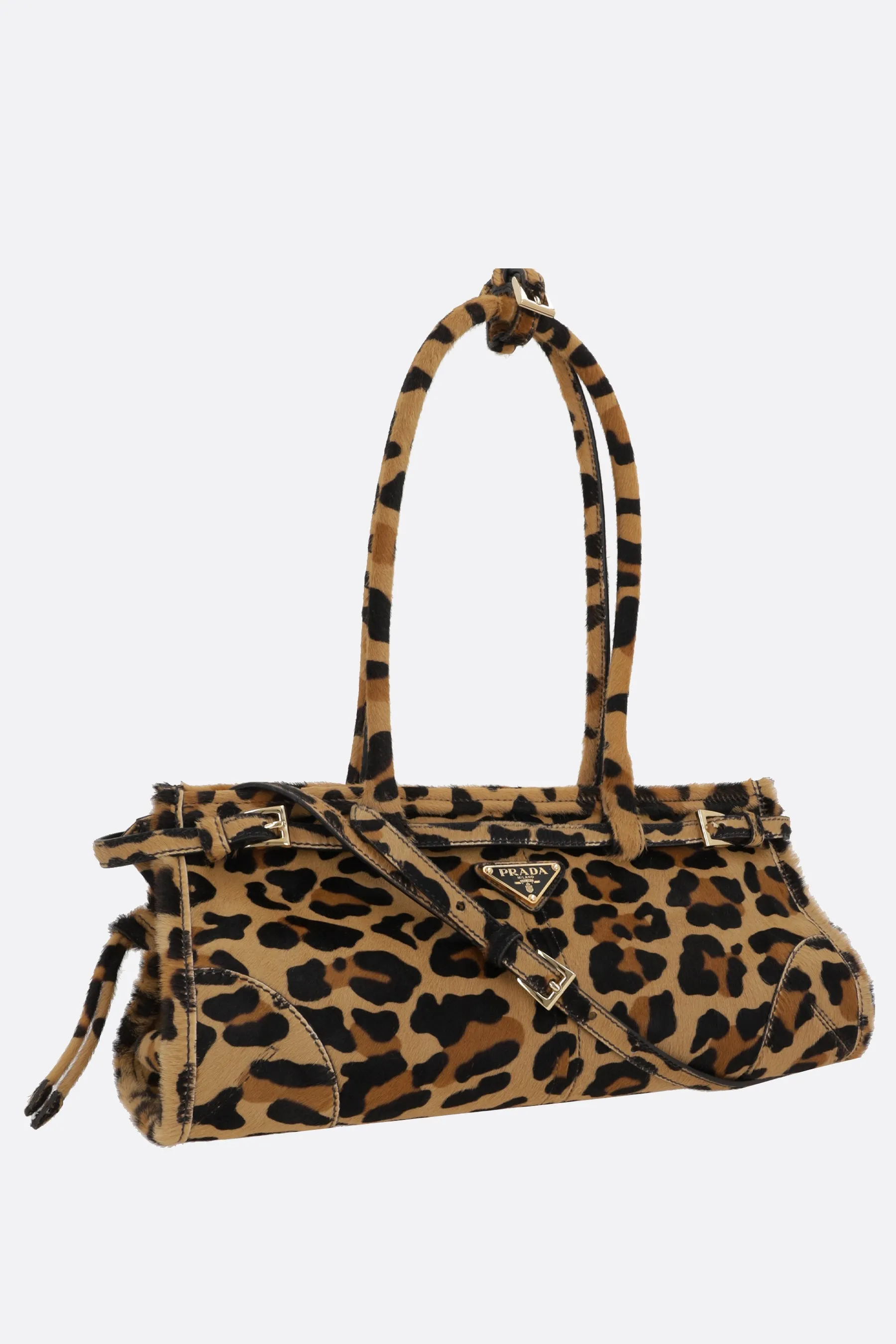 Leopard Print Calf Hair Handbag