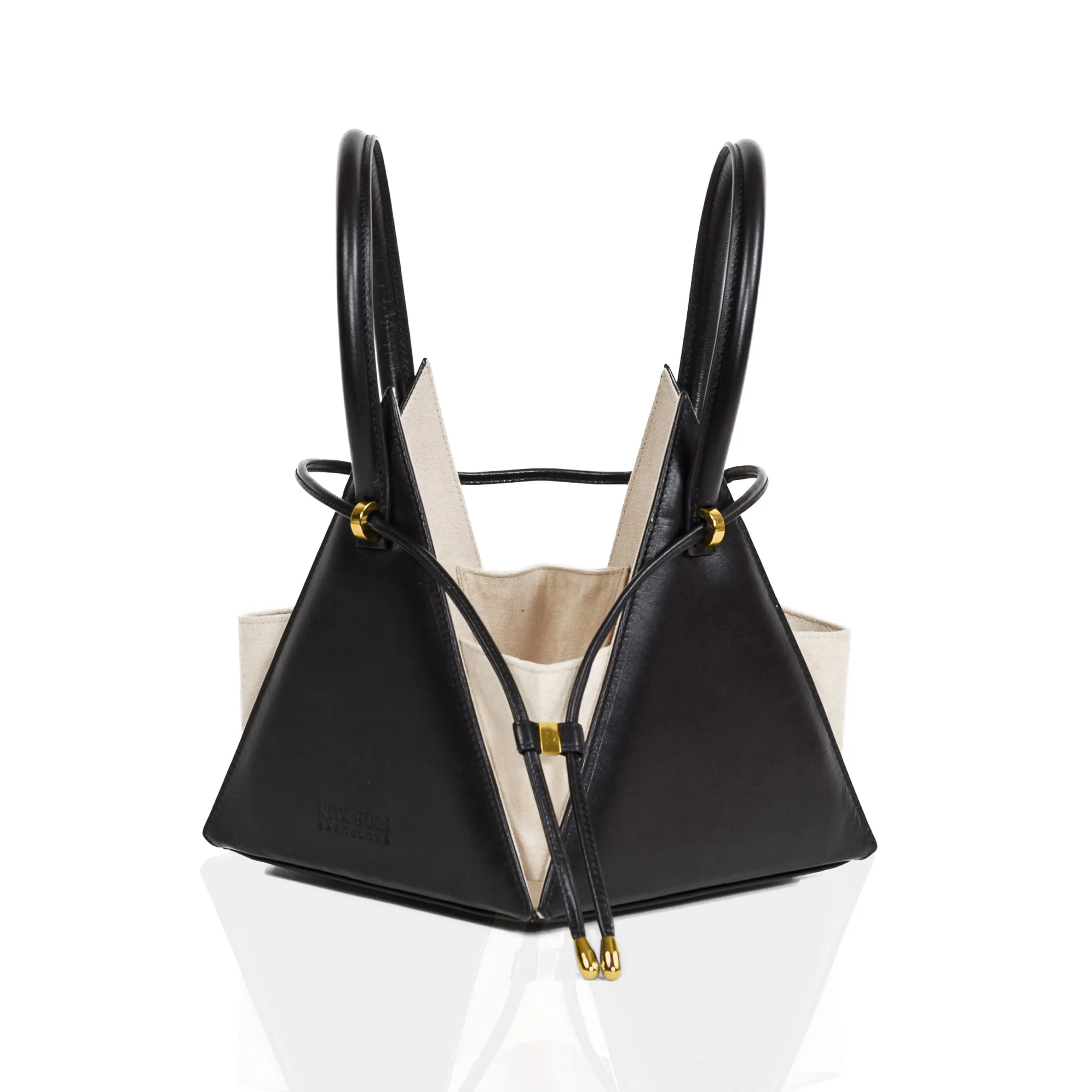 LIA Iconic Black Leather Handbag