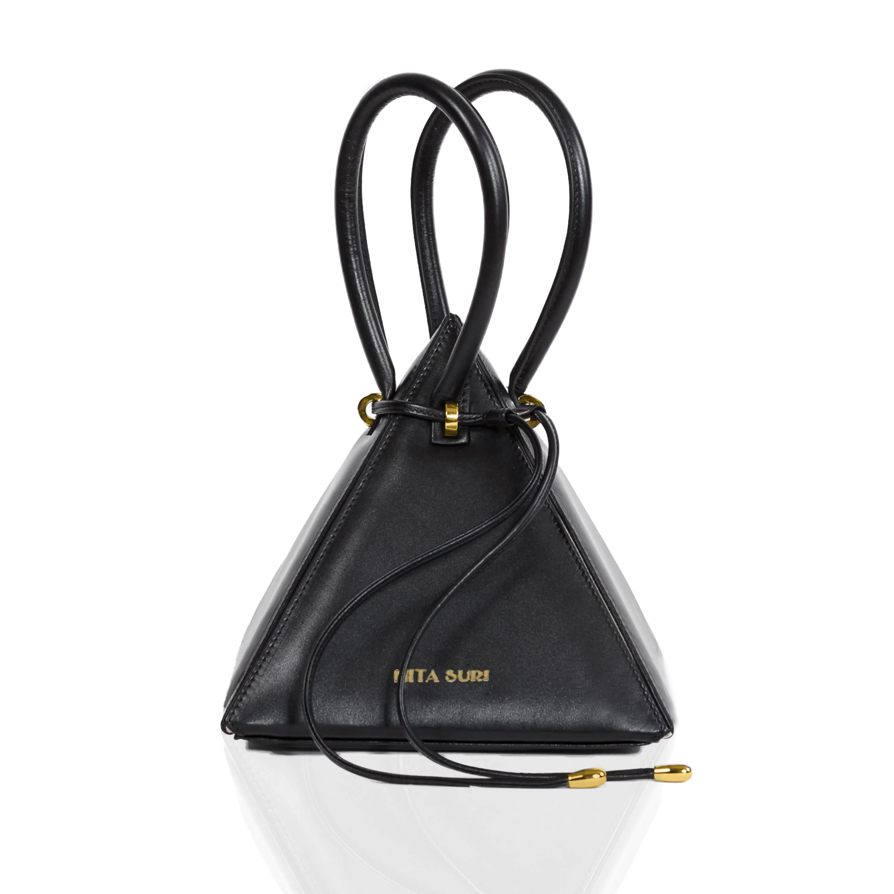 LIA Iconic Black Leather Handbag