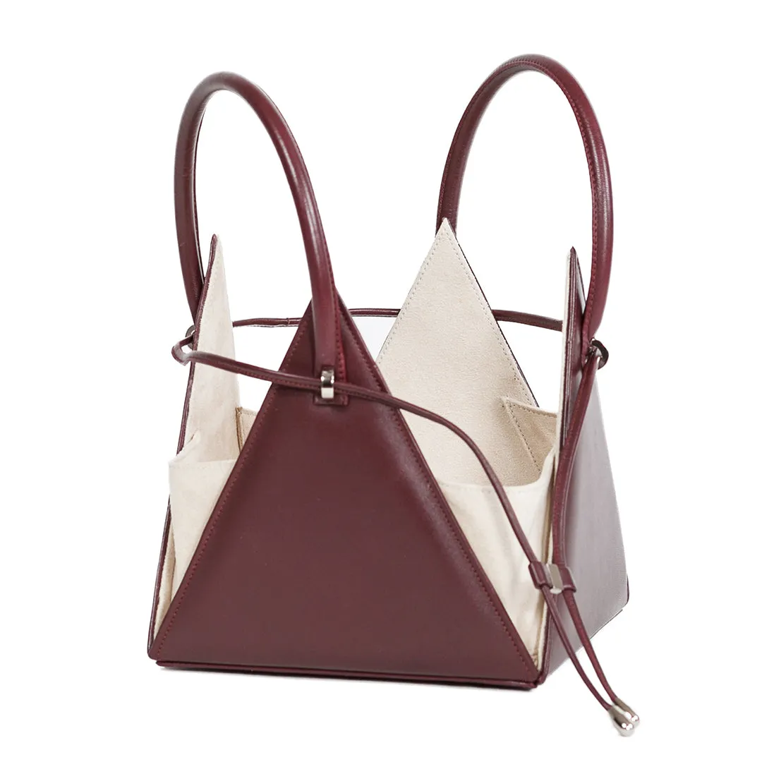 LIA Iconic Burgundy Leather Handbag