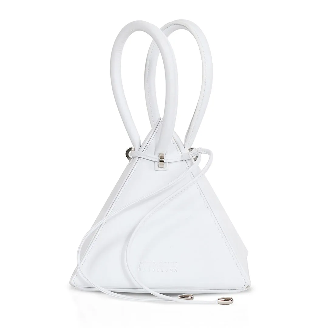 LIA Iconic White Leather Handbag