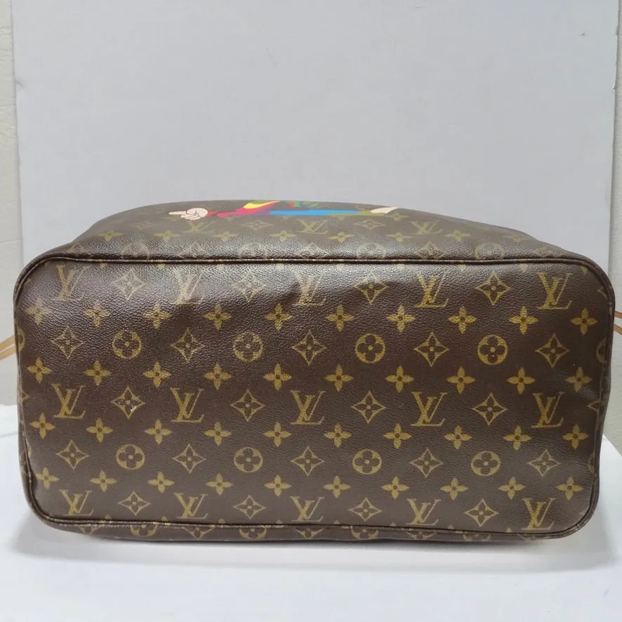 Louis Vuitton 2007 Takashi Murakami Neverfull Tote Bag