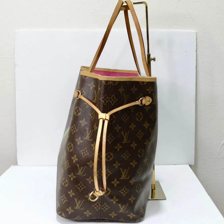 Louis Vuitton 2007 Takashi Murakami Neverfull Tote Bag