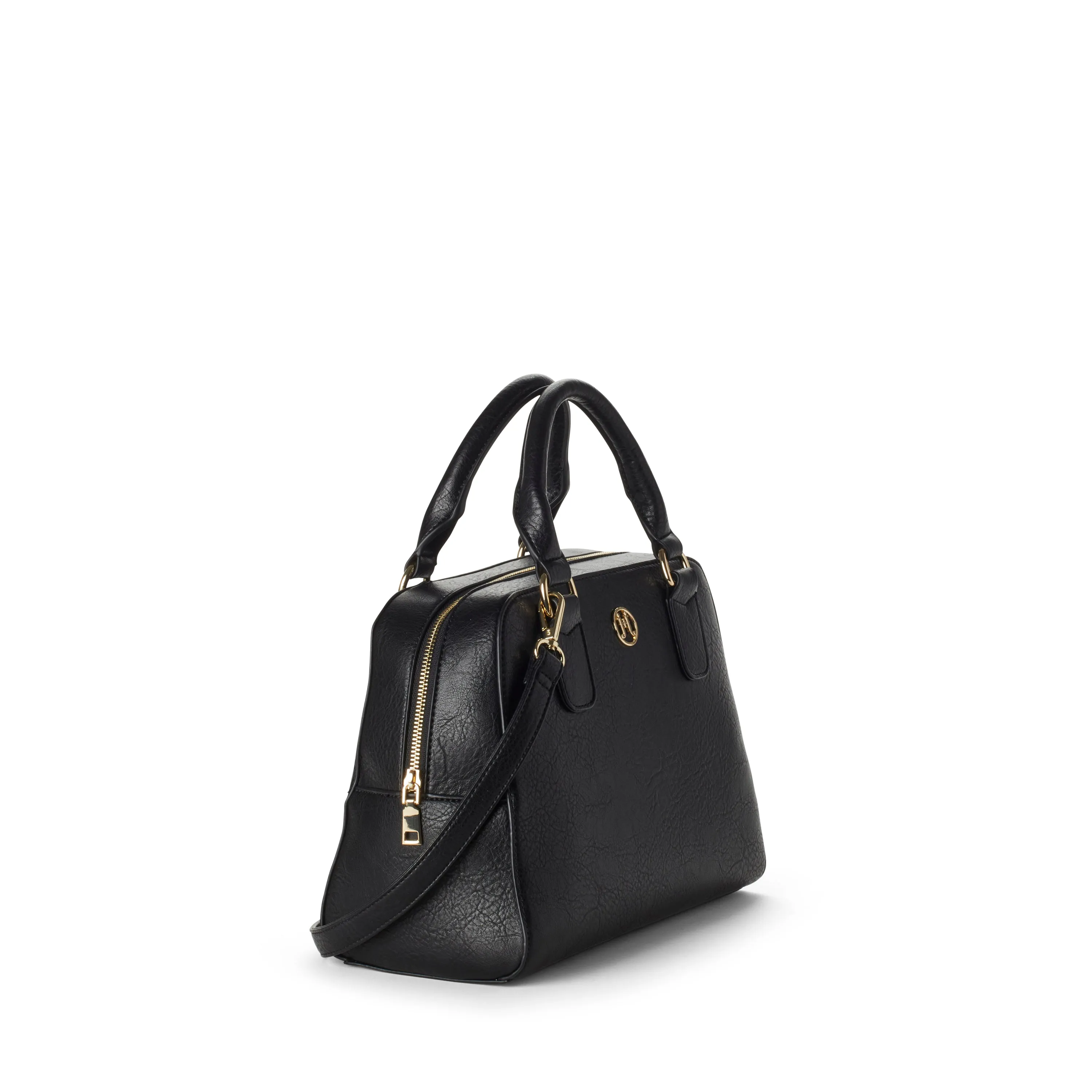 MADELYN Vegan Satchel in Black