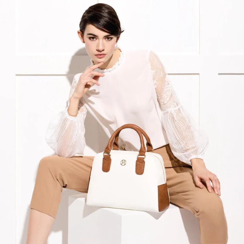 MADELYN Vegan Satchel in Camel