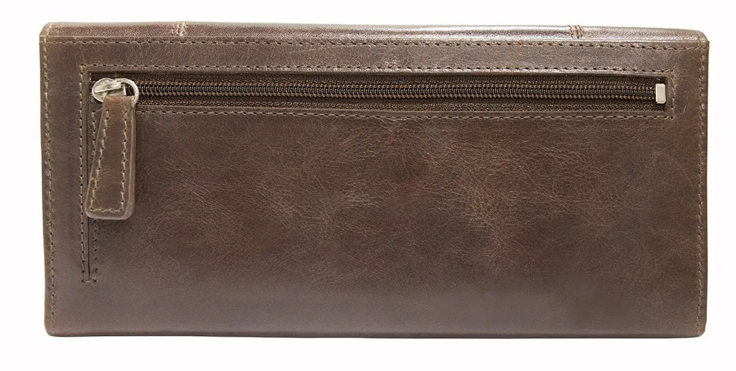 Mancini CASABLANCA Ladies' RFID Secure Trifold Wallet