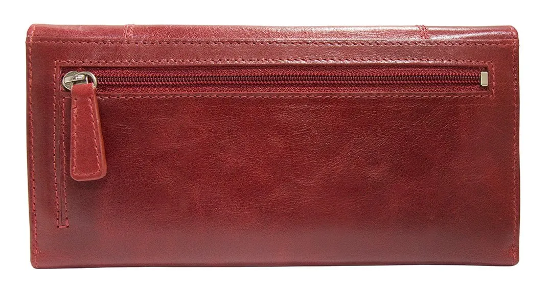 Mancini CASABLANCA Ladies' RFID Secure Trifold Wallet