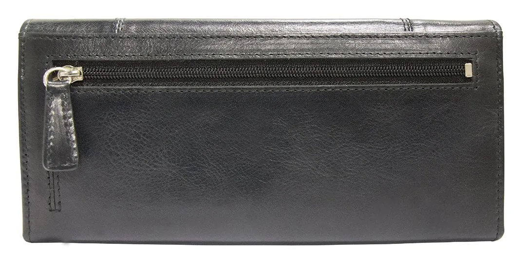 Mancini CASABLANCA Ladies' RFID Secure Trifold Wallet