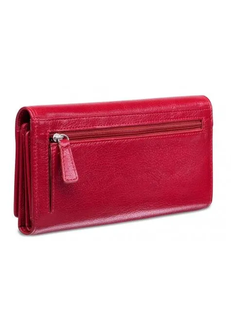 Mancini EQUESTRIAN-2 Ladies' RFID Secure Trifold Checkbook Wallet