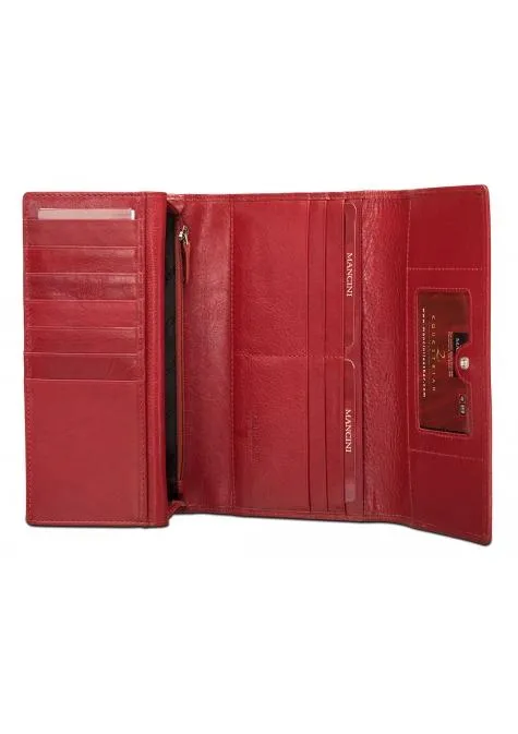 Mancini EQUESTRIAN-2 Ladies' RFID Secure Trifold Checkbook Wallet