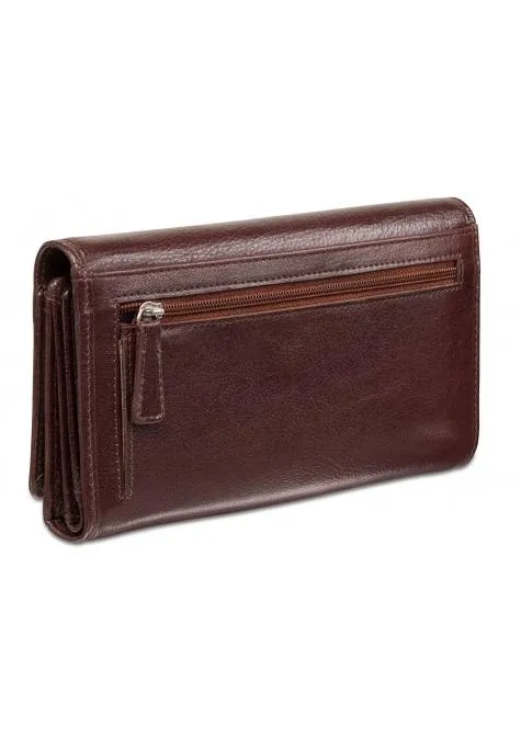 Mancini EQUESTRIAN-2 Ladies' RFID Secure Trifold Checkbook Wallet