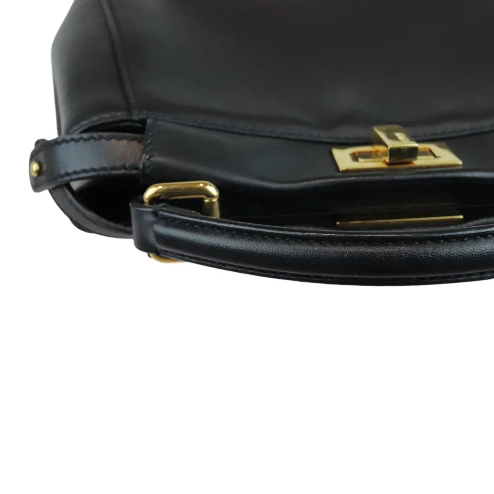 Peekaboo Iconic Satchel Mini Nappa Lambskin Black GHW