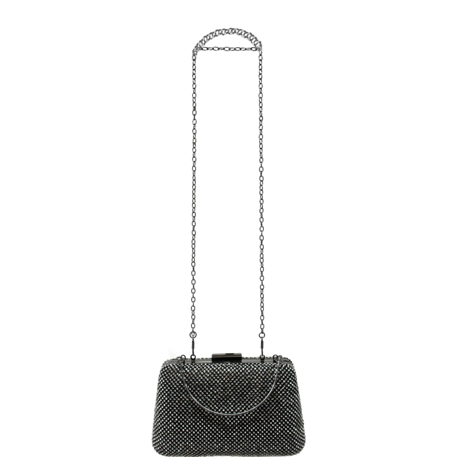 Sparkly Black Clasp Clutch