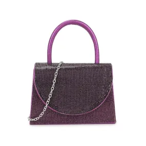 Sparkly Purple Diamante Mini Grab Bag