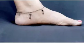 Stylish German Silver Chain Anklet For Women