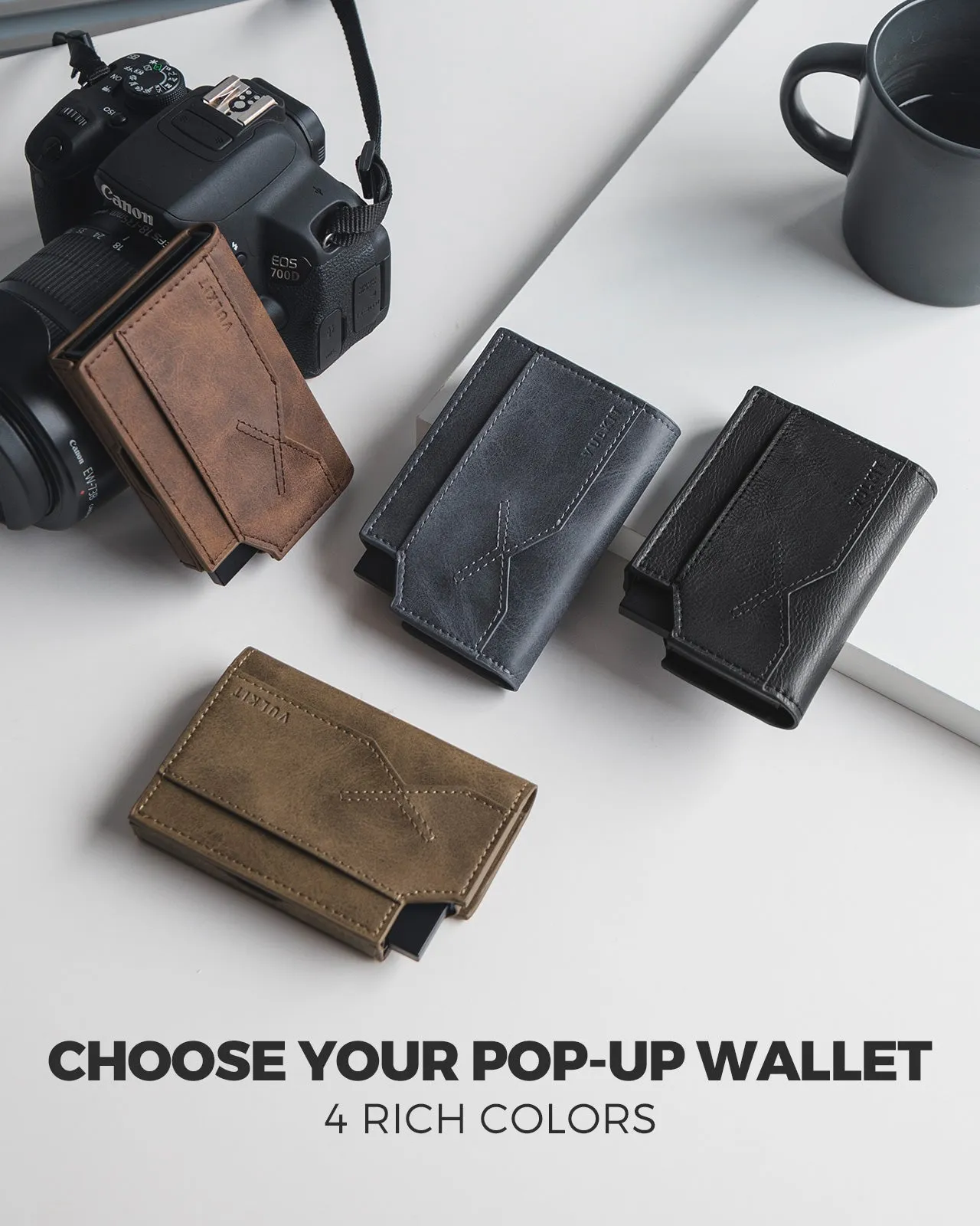 VC415-Waterproof Leather Wallet With Quick Access And Secure Storage